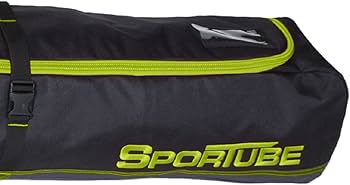 Amazon.com : Sportube Traveler Single Ski Bag, Black/Green